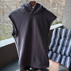 Helmut Lang Light Gray sleeveless Knit Top-small